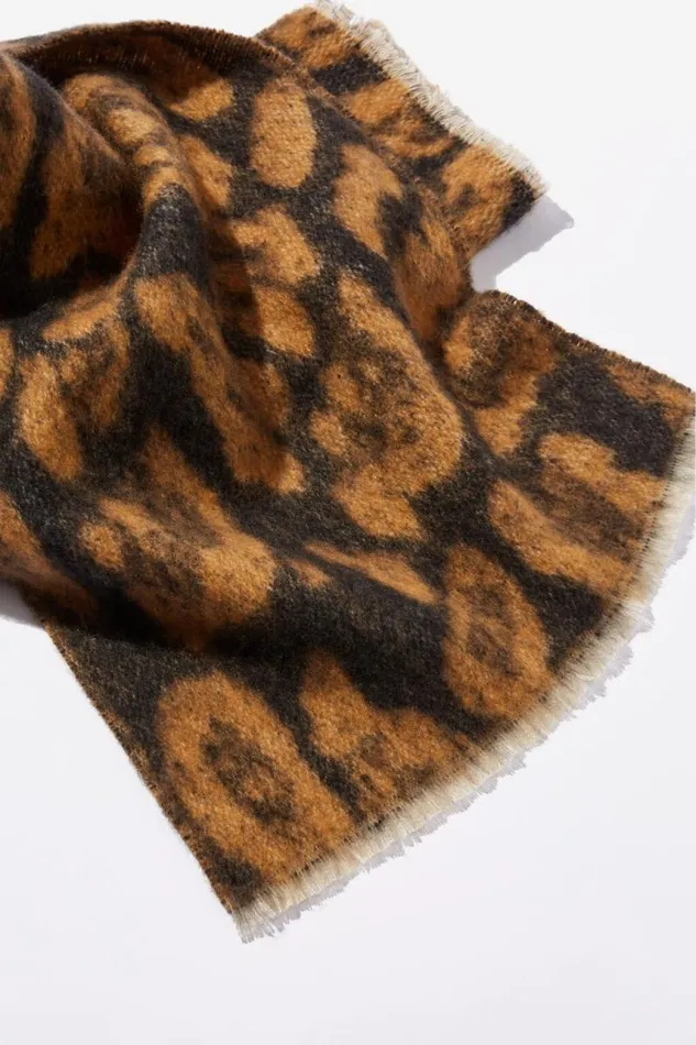 Cotton On ScarvesBeaniesandHats Phoebe Brushed Tassel Scarf Leopard 8211 Women Cotton On ScarvesBeaniesandHats Phoebe Brushed Tassel Scarf Leopard 8211 Women