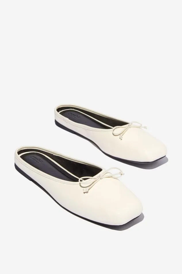 Cotton On ShoesandSlippers Ziggy Ballet Mule Vanilla Smooth 8211 Women