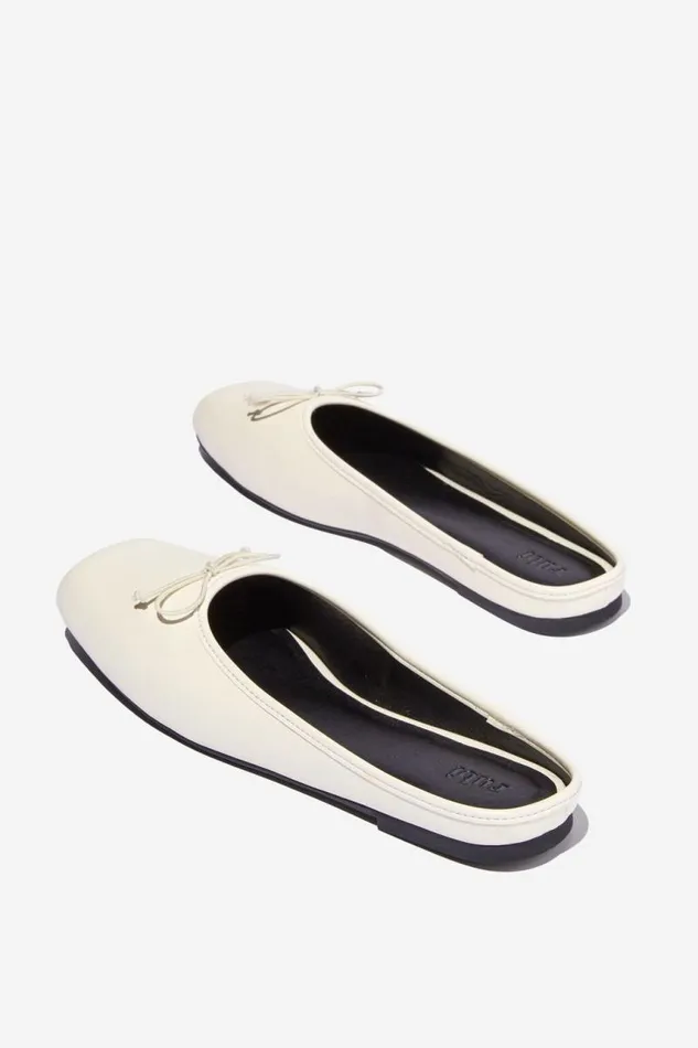 Cotton On ShoesandSlippers Ziggy Ballet Mule Vanilla Smooth 8211 Women