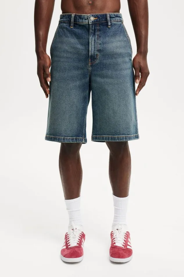 Cotton On Shorts Baggy Denim Short Carpenter Ryder Blue 8211 Men Cotton On Shorts Baggy Denim Short Carpenter Ryder Blue 8211 Men