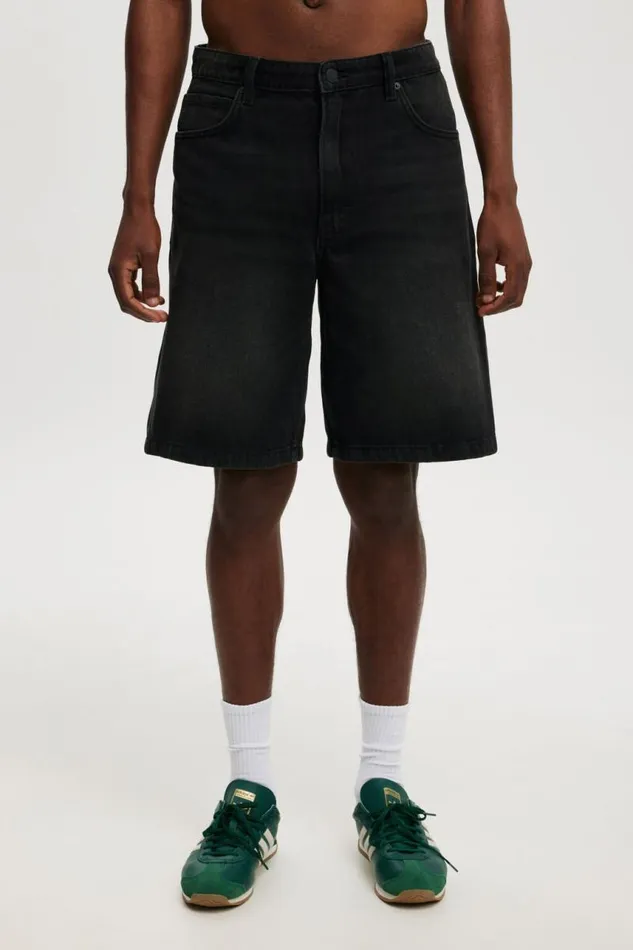 Cotton On Shorts Baggy Denim Short Wicked Black 8211 Men Cotton On Shorts Baggy Denim Short Wicked Black 8211 Men