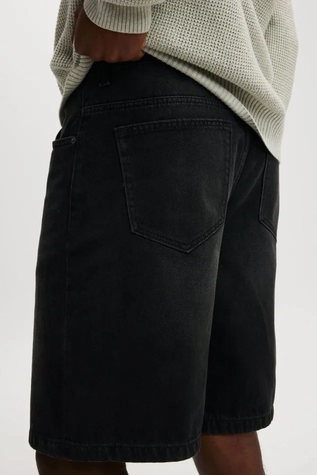 Cotton On Shorts Baggy Denim Short Wicked Black 8211 Men Cotton On Shorts Baggy Denim Short Wicked Black 8211 Men