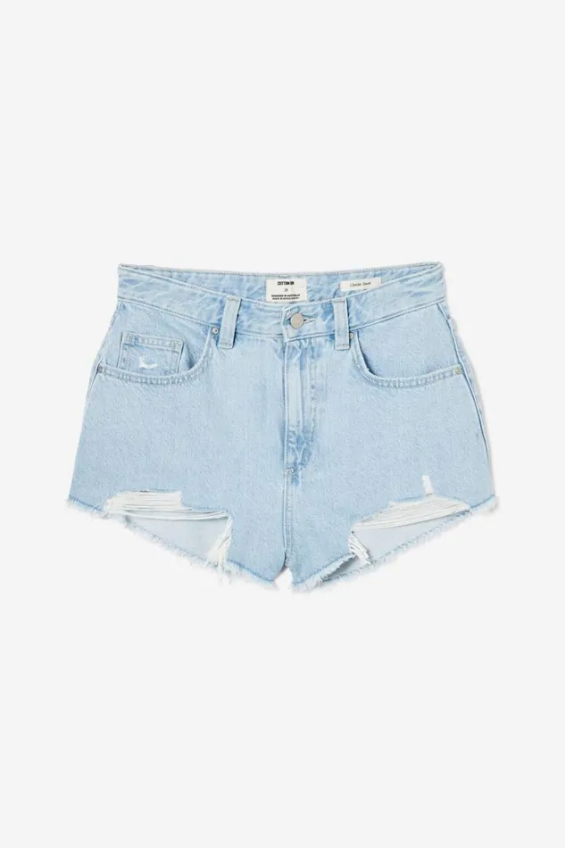 Cotton On Shorts Cheeky Denim Short Crystal Blue 8211 Women