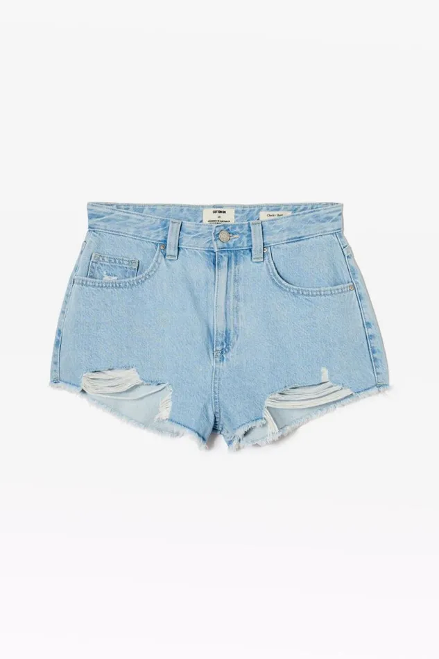 Cotton On Shorts Cheeky Denim Short Crystal Blue 8211 Women