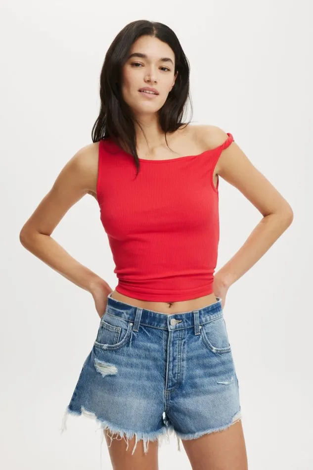 Cotton On Shorts Original Cut Off Denim Short Blue Haze Rip 8211 Women