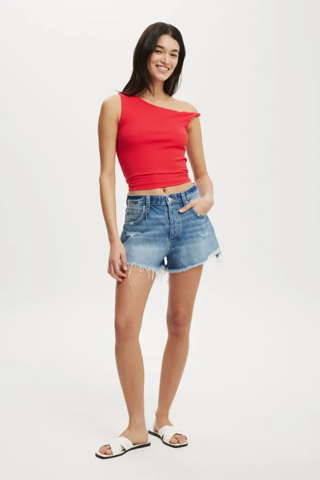 Cotton On Shorts Original Cut Off Denim Short Blue Haze Rip 8211 Women Cotton On Shorts Original Cut Off Denim Short Blue Haze Rip 8211 Women