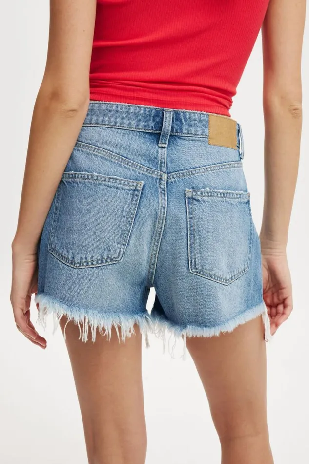 Cotton On Shorts Original Cut Off Denim Short Blue Haze Rip 8211 Women Cotton On Shorts Original Cut Off Denim Short Blue Haze Rip 8211 Women
