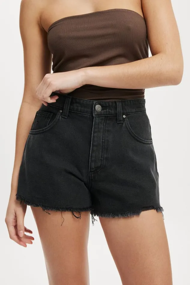 Cotton On Shorts Original Cut Off Denim Short Graphite Black Worn 8211 Women Cotton On Shorts Original Cut Off Denim Short Graphite Black Worn 8211 Women