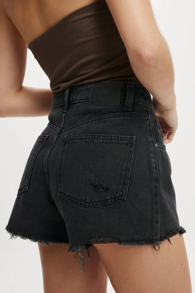 Cotton On Shorts Original Cut Off Denim Short Graphite Black Worn 8211 Women Cotton On Shorts Original Cut Off Denim Short Graphite Black Worn 8211 Women