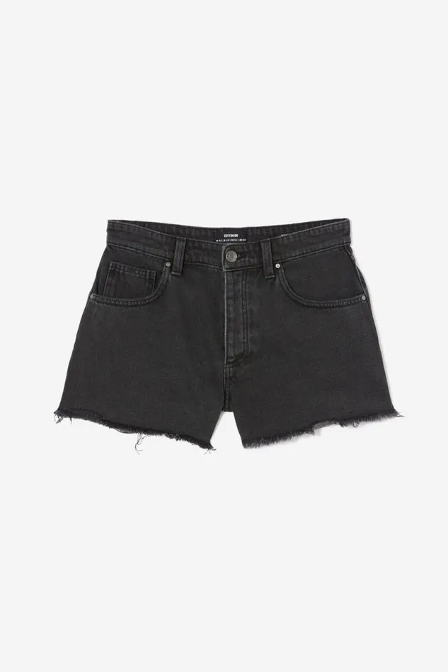 Cotton On Shorts Original Cut Off Denim Short Graphite Black Worn 8211 Women Cotton On Shorts Original Cut Off Denim Short Graphite Black Worn 8211 Women