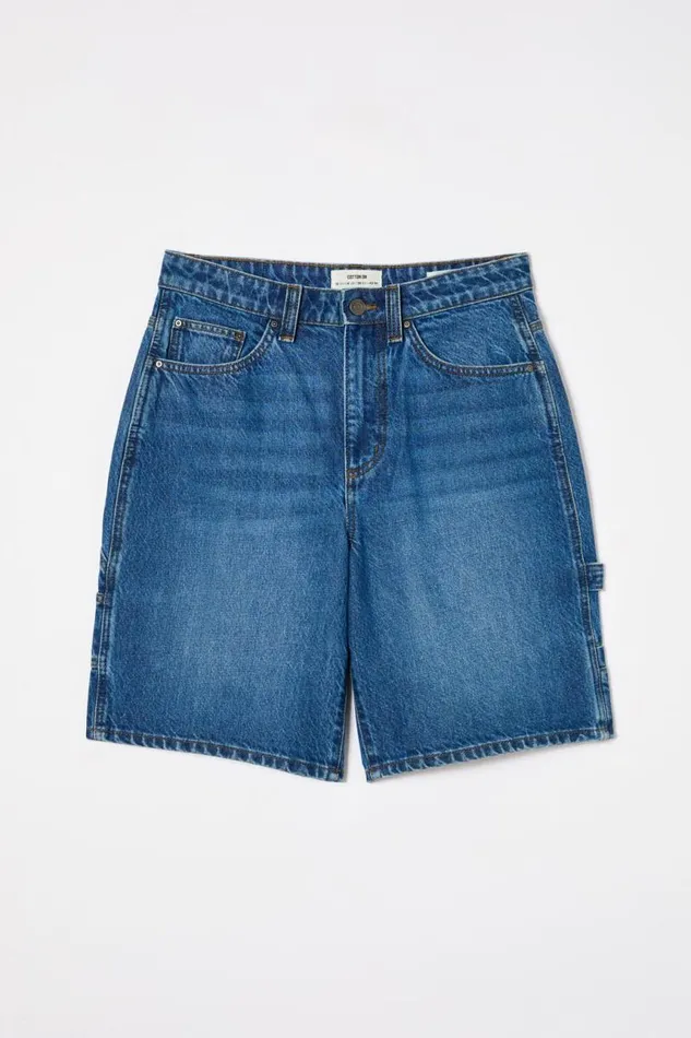 Cotton On Shorts Super Baggy Carpenter Denim Jort King Blue 8211 Women