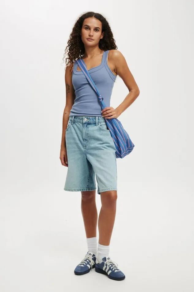 Cotton On Shorts Super Baggy Denim Jort Bells Blue 8211 Women Cotton On Shorts Super Baggy Denim Jort Bells Blue 8211 Women