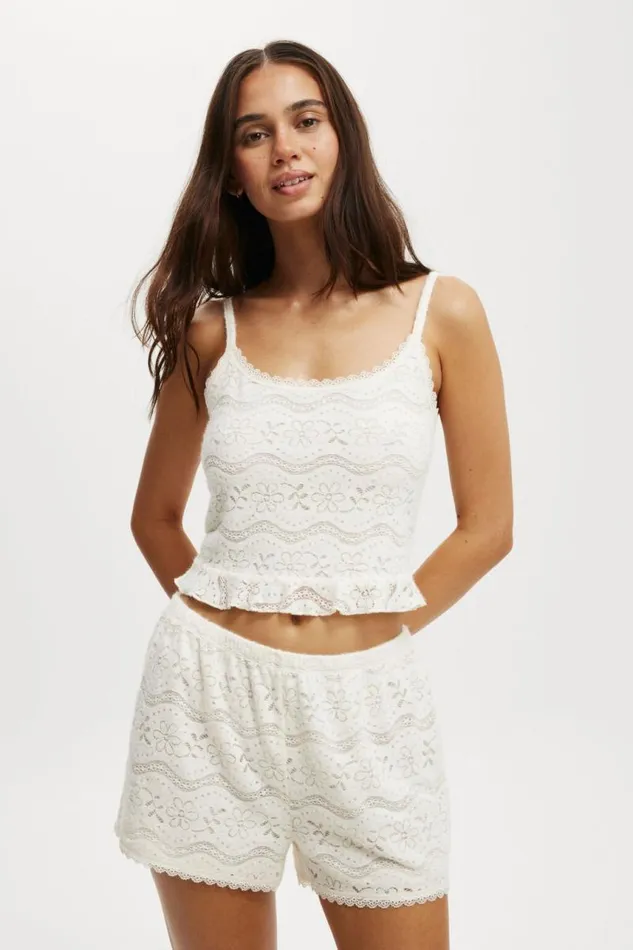 Cotton On Shorts Textured Super Soft Short Cream 8211 Women