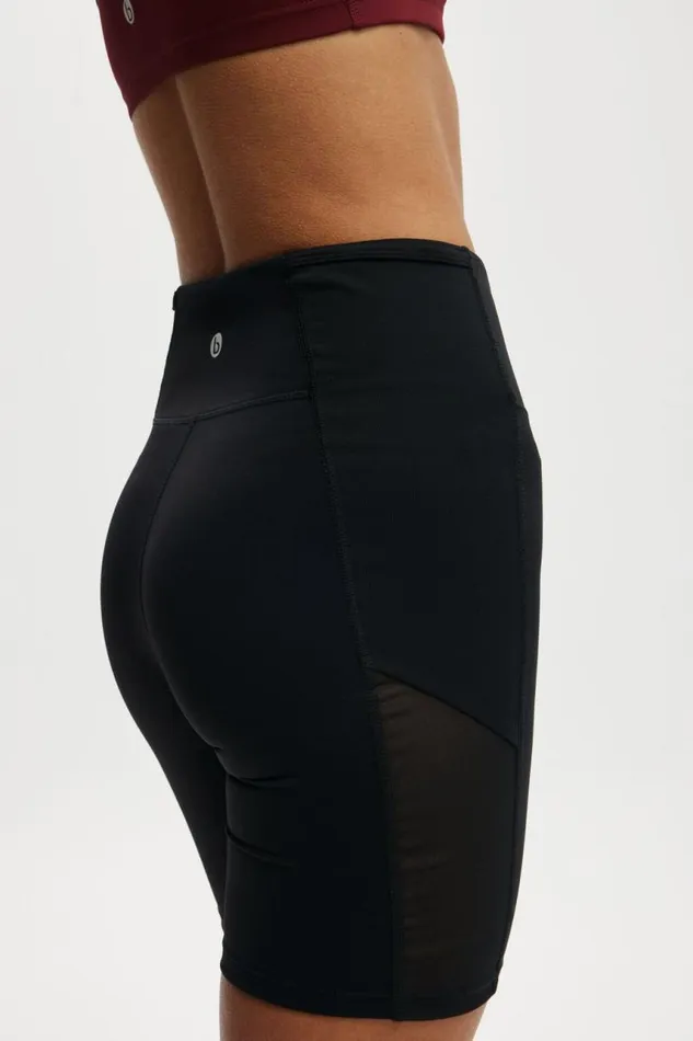 Cotton On Shorts Ultra Luxe Mesh Pocket Bike Short Black 8211 Women