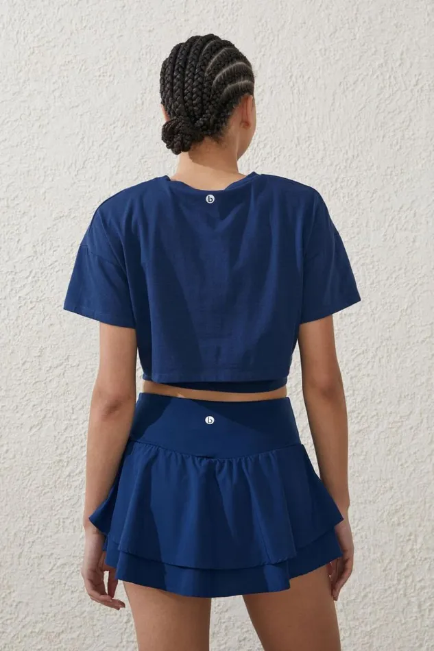 Cotton On Skirts Active Woven Ruffle Hem Skirt Navy Peony 8211 Women
