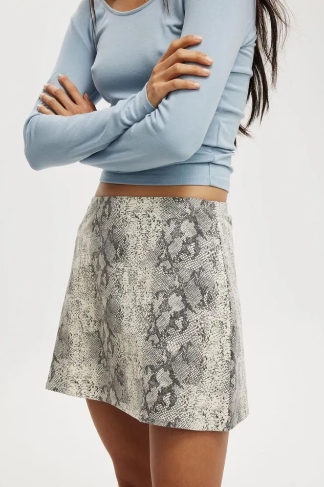 Cotton On Skirts Bella Mini Skirt Snake 8211 Women