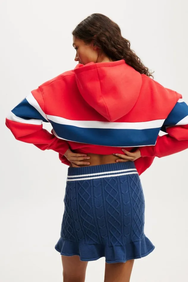 Cotton On Skirts Knit Flippy Skirt Deep Blue White 8211 Women