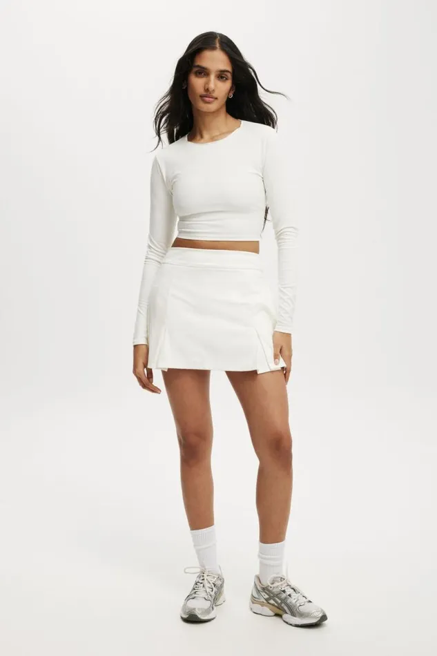 Cotton On Skirts Ultra Soft Fitted Pleat Skirt Coconut Milk 8211 Women
