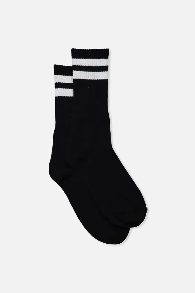 Cotton On Socks and Underwear Essential Sock Blacksport Stripe 8211 Men