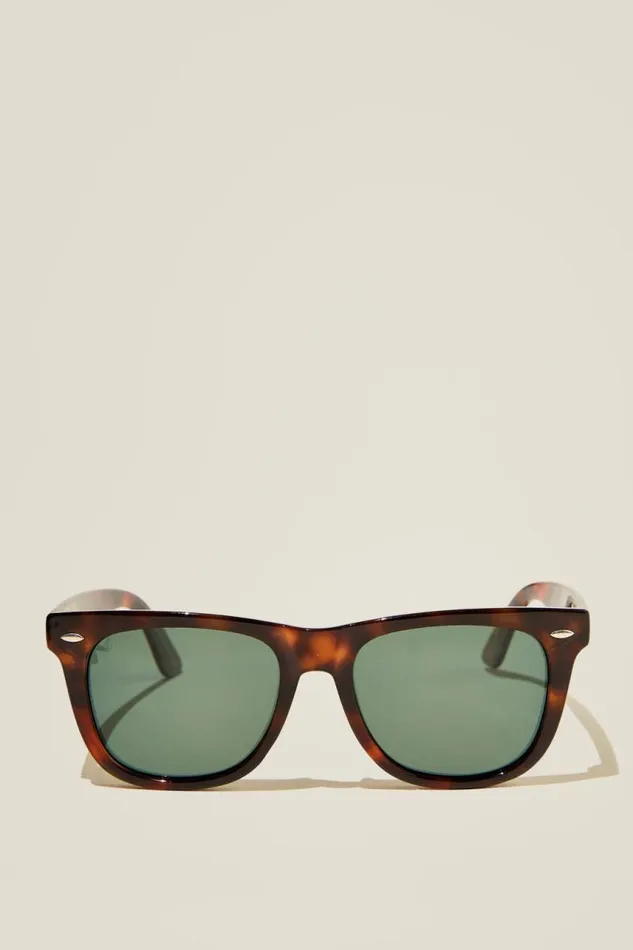 Cotton On Sunglasses Beckley Polarized Sunglasses Dark Tortdark Green 8211 Men