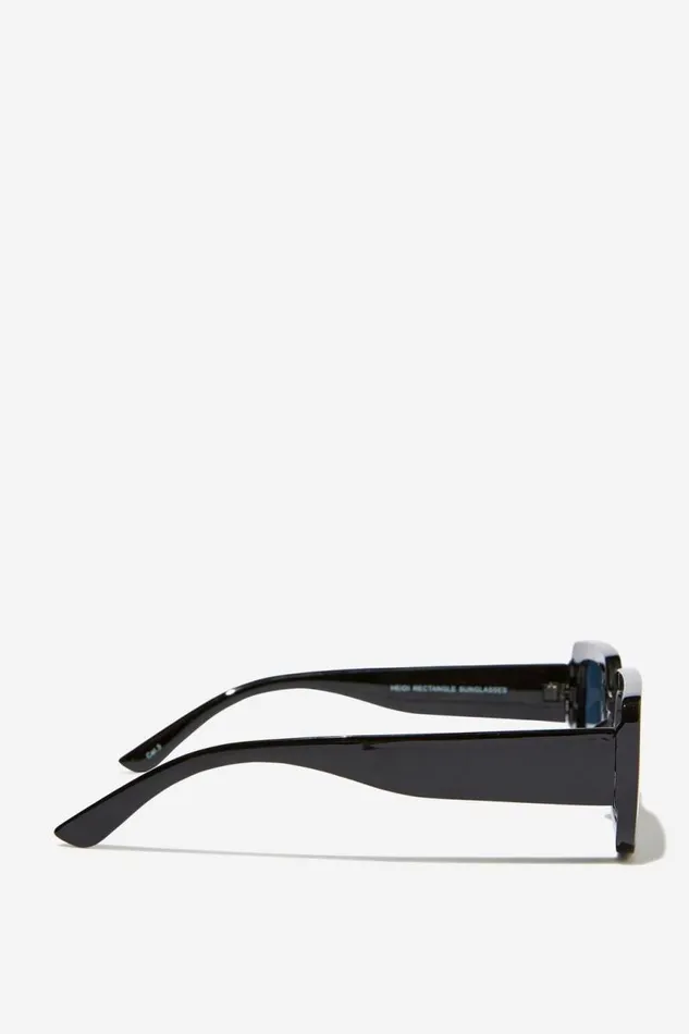 Cotton On Sunglasses Heidi Rectangle Sunglasses Black 8211 Women Cotton On Sunglasses Heidi Rectangle Sunglasses Black 8211 Women