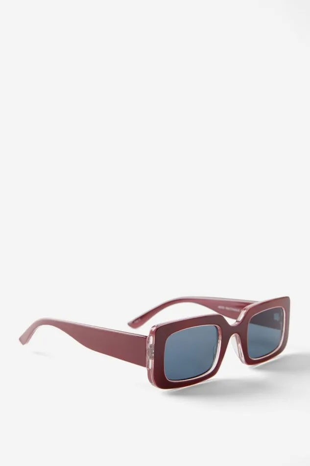 Cotton On Sunglasses Heidi Rectangle Sunglasses Sangria 8211 Women Cotton On Sunglasses Heidi Rectangle Sunglasses Sangria 8211 Women