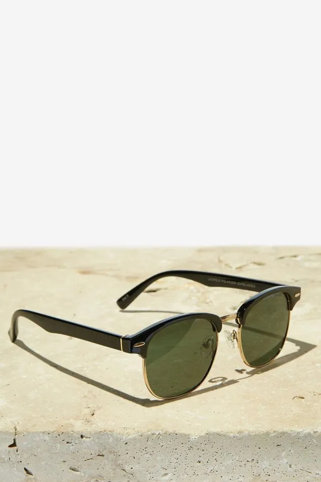 Cotton On Sunglasses Leopold Polarized Sunglasses Black Glossgoldgreen 8211 Men Cotton On Sunglasses Leopold Polarized Sunglasses Black Glossgoldgreen 8211 Men