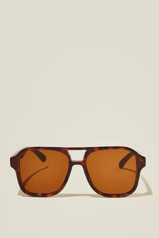 Cotton On Sunglasses The Law Sunglasses Dark Tortbrown 8211 Men
