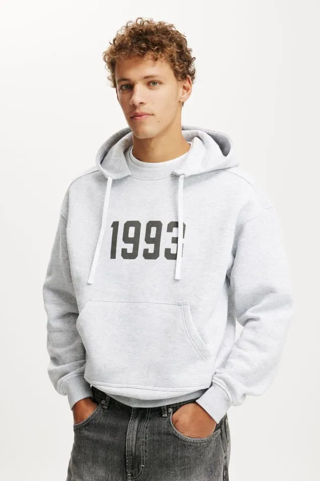 Cotton On Sweats and Hoodies Afterhood Fleece Grey Marle 1993 8211 Men