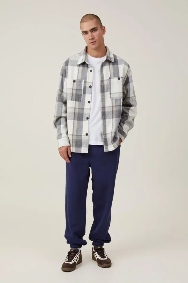 Cotton On Sweats and Hoodies Baggy Cuffed Track Pant Indigo 8211 Men