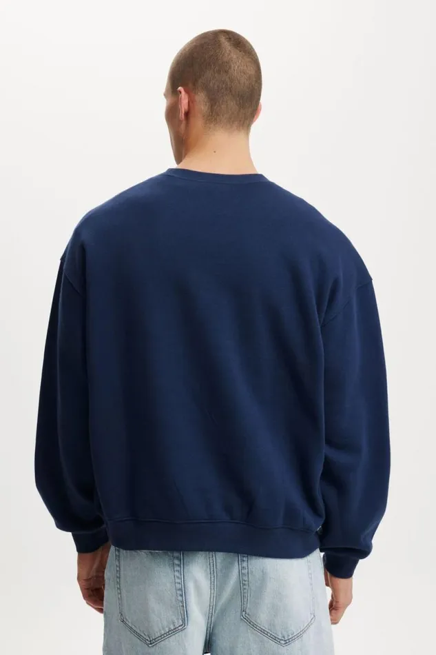 Cotton On Sweats and Hoodies Box Fit Graphic Crew Sweater Indigoproperty Of 8211 Men Cotton On Sweats and Hoodies Box Fit Graphic Crew Sweater Indigoproperty Of 8211 Men