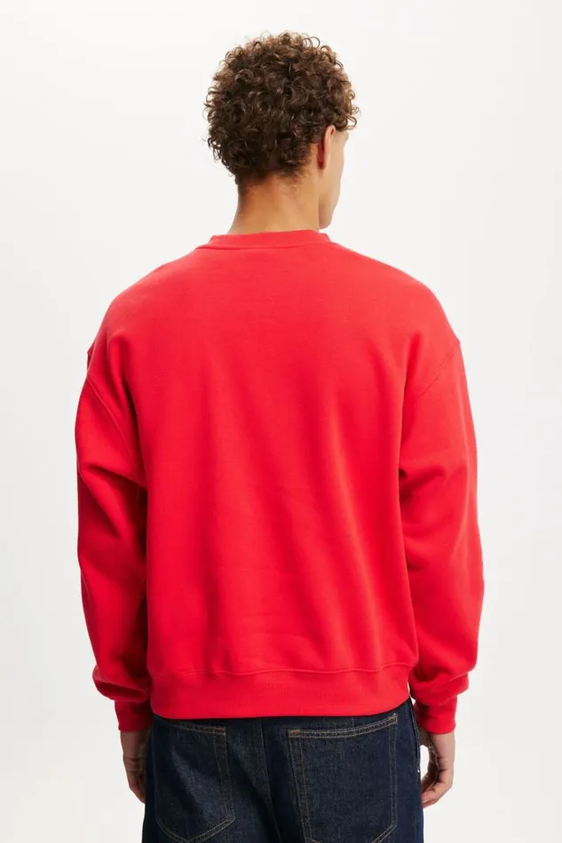 Cotton On Sweats and Hoodies Box Fit Graphic Crew Sweater Poppygrand Royal 8211 Men Cotton On Sweats and Hoodies Box Fit Graphic Crew Sweater Poppygrand Royal 8211 Men