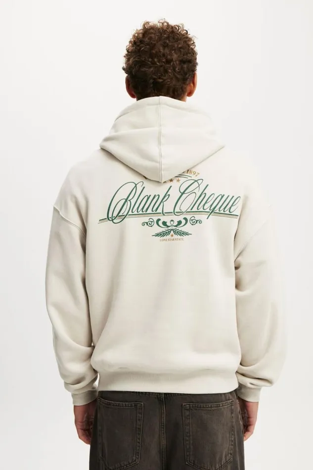Cotton On Sweats and Hoodies Box Fit Graphic Hoodie Boneblank Cheque 8211 Men Cotton On Sweats and Hoodies Box Fit Graphic Hoodie Boneblank Cheque 8211 Men