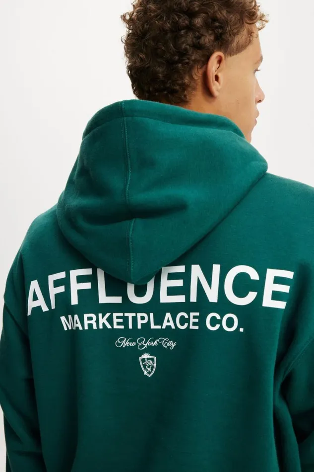 Cotton On Sweats and Hoodies Box Fit Graphic Hoodie Evergreenaffluence 8211 Men Cotton On Sweats and Hoodies Box Fit Graphic Hoodie Evergreenaffluence 8211 Men