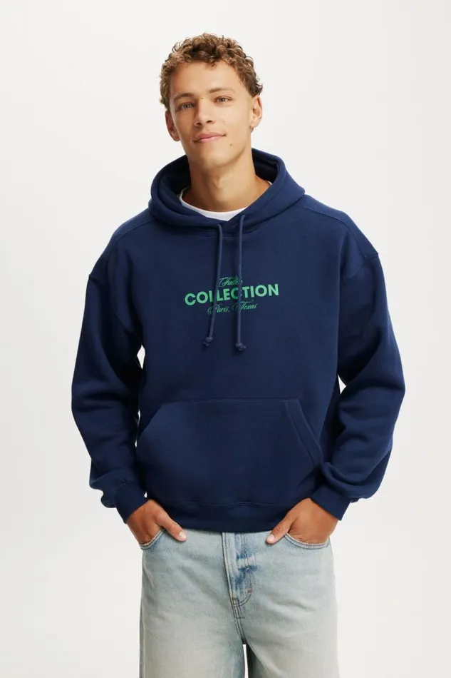 Cotton On Sweats and Hoodies Box Fit Graphic Hoodie Indigofallen Collective 8211 Men