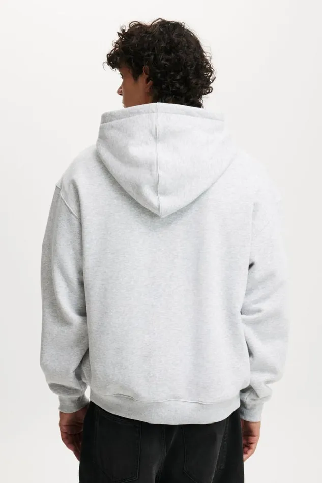 Cotton On Sweats and Hoodies Box Fit Hoodie Grey Marle 8211 Men Cotton On Sweats and Hoodies Box Fit Hoodie Grey Marle 8211 Men