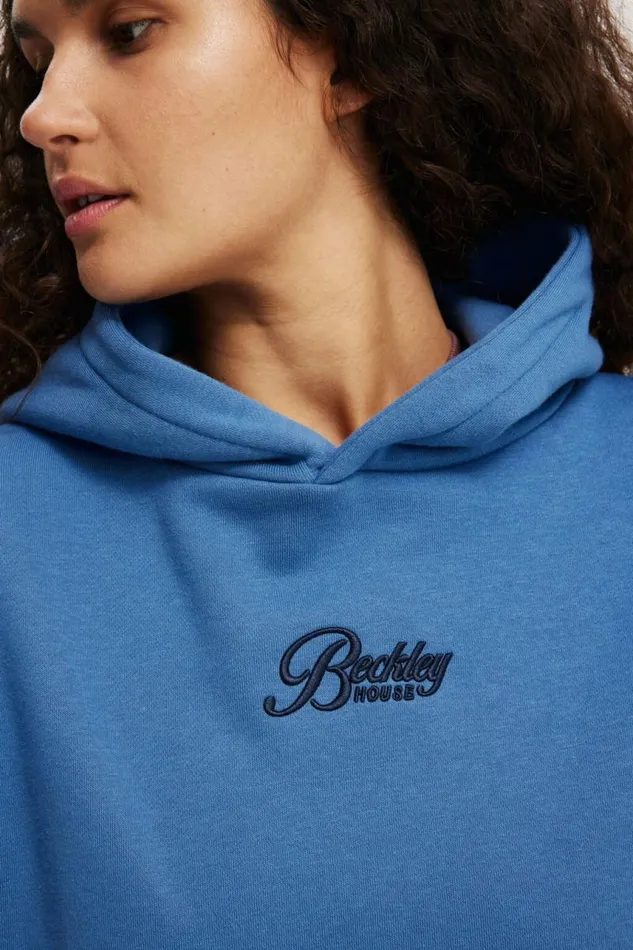 Cotton On SweatsandHoodies Classic Fleece Graphic Hoodie Beckley Houseazure Blue 8211 Women Cotton On SweatsandHoodies Classic Fleece Graphic Hoodie Beckley Houseazure Blue 8211 Women