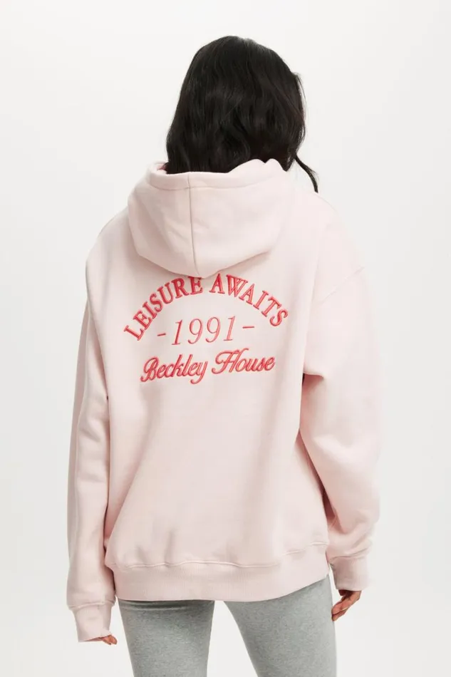 Cotton On SweatsandHoodies Classic Fleece Graphic Hoodie Bh Script Soft Pink 8211 Women Cotton On SweatsandHoodies Classic Fleece Graphic Hoodie Bh Script Soft Pink 8211 Women
