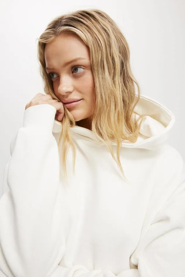 Cotton On SweatsandHoodies Classic Fleece Hoodie White 8211 Women Cotton On SweatsandHoodies Classic Fleece Hoodie White 8211 Women