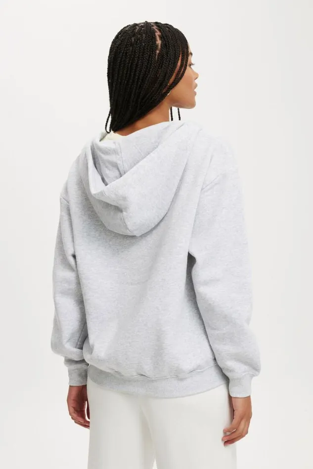 Cotton On SweatsandHoodies Classic ZipThrough Hoodie Soft Grey Marle 8211 Women Cotton On SweatsandHoodies Classic ZipThrough Hoodie Soft Grey Marle 8211 Women