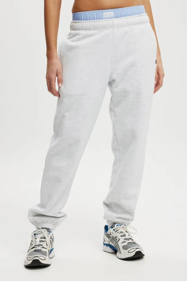 Cotton On SweatsandHoodies Plush Essential Gym Sweatpant Core Cloudy Grey Marle 8211 Women Cotton On SweatsandHoodies Plush Essential Gym Sweatpant Core Cloudy Grey Marle 8211 Women