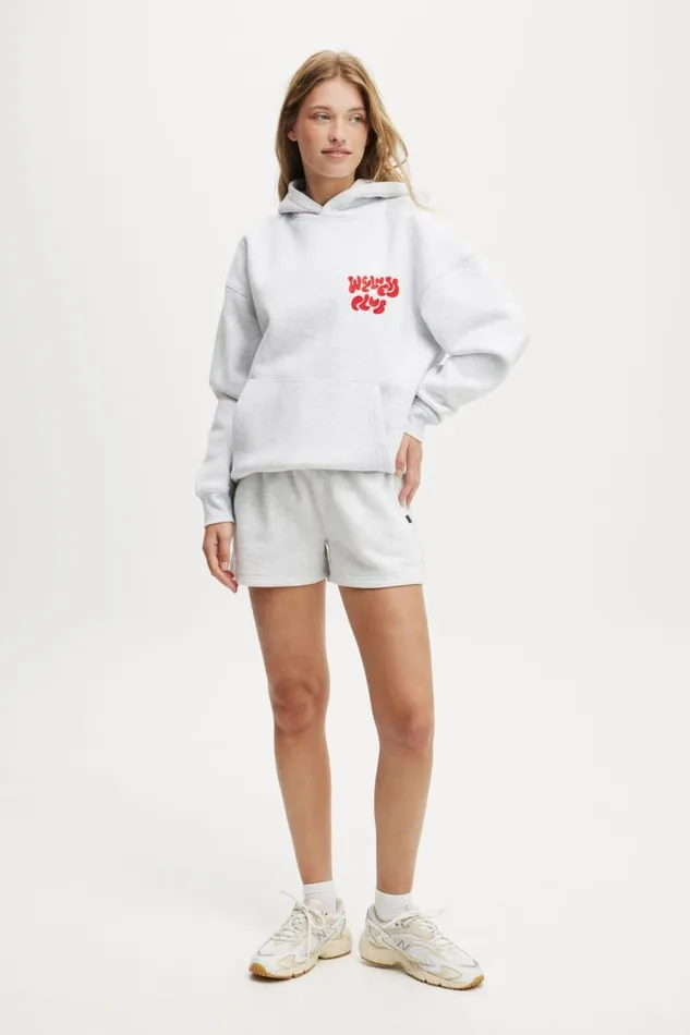 Cotton On SweatsandHoodies Plush Premium Graphic Hoodie Cloudy Grey Marlewellness Club Raspberry 8211 Women Cotton On SweatsandHoodies Plush Premium Graphic Hoodie Cloudy Grey Marlewellness Club Raspberry 8211 Women