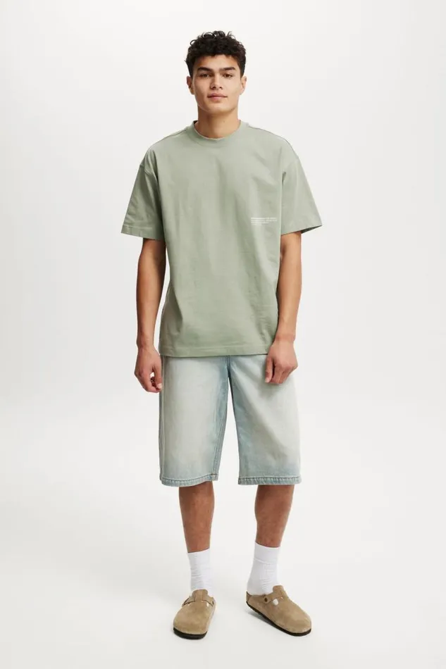 Cotton On Tees and Tanks Box Fit Easy TShirt Fernportland Essentials 8211 Men Cotton On Tees and Tanks Box Fit Easy TShirt Fernportland Essentials 8211 Men
