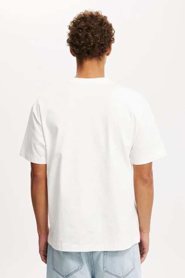 Cotton On Tees and Tanks Box Fit Graphic TShirt Vintage Whiteliving Earth 8211 Men Cotton On Tees and Tanks Box Fit Graphic TShirt Vintage Whiteliving Earth 8211 Men