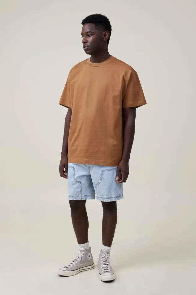 Cotton On Tees and Tanks Box Fit TShirt Ginger 8211 Men Cotton On Tees and Tanks Box Fit TShirt Ginger 8211 Men