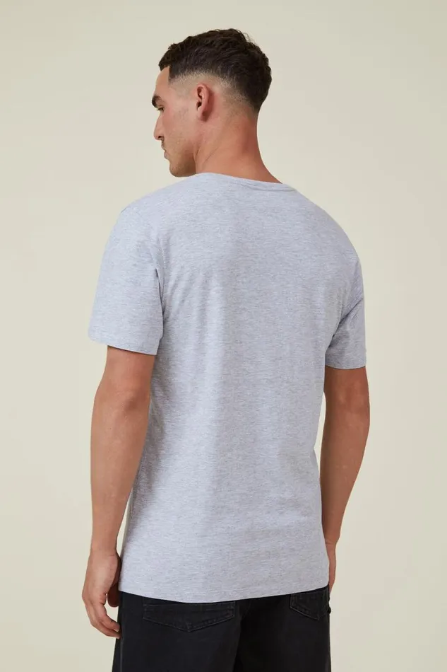 Cotton On Tees and Tanks Organic Regular Fit Crew TShirt Light Grey Marle 8211 Men Cotton On Tees and Tanks Organic Regular Fit Crew TShirt Light Grey Marle 8211 Men