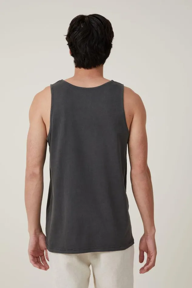 Cotton On Tees and Tanks Organic Tank Faded Slate 8211 Men Cotton On Tees and Tanks Organic Tank Faded Slate 8211 Men