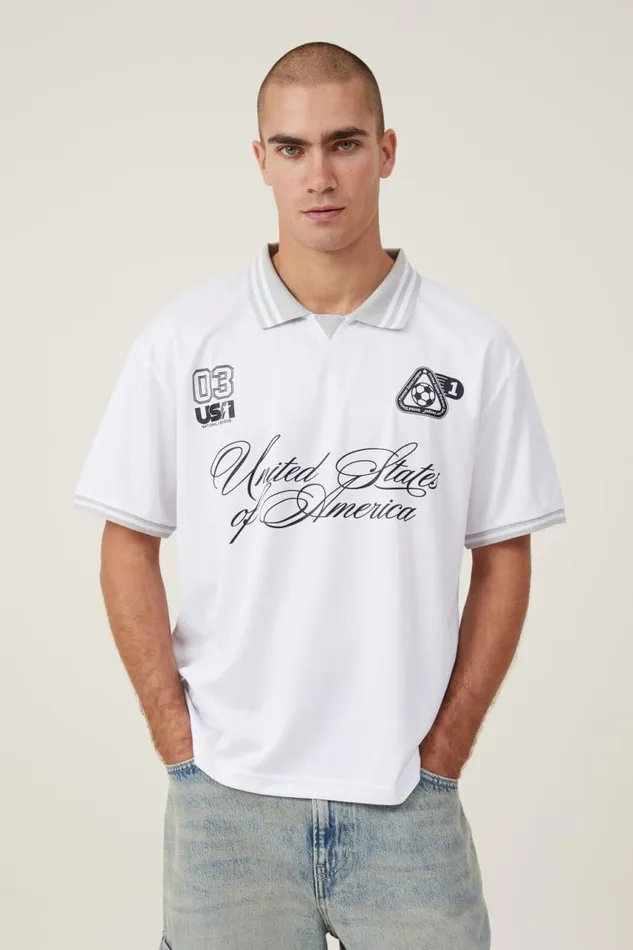Cotton On Tees and Tanks Soccer Jersey Whiteunited Premier 8211 Men