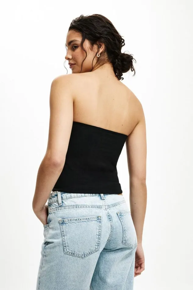 Cotton On Tops All Day Tube Top Black 8211 Women