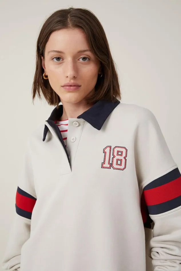 Cotton On Tops Graphic Oversized Long Sleeve Polo Monaco Light Stone Crimson 8211 Women Cotton On Tops Graphic Oversized Long Sleeve Polo Monaco Light Stone Crimson 8211 Women